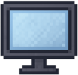 Monitor in pixel look mit transparentem hintergrund-1-1